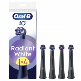 3xOral-BOpzetborstelsiORadiantWhiteZwart4stuks