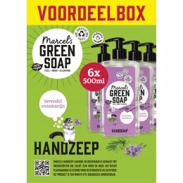 6xMarcelsGreenSoapHandzeepLavendelRozemarijn500ml