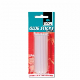 12xBisonGlueSticksHobbyTransparantLijm12stuks