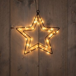 BOTOutdoorBlackStar30X305cm40LedClassickerstverlichtingAnnasCollection-Annascollection