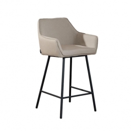 Bronx71ScandinavischebarkrukAndorgerecycledestoftaupe65-78cm