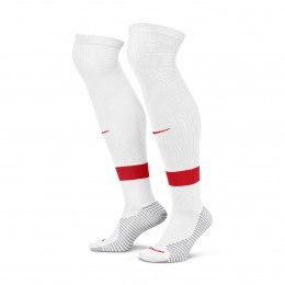 NikeStrikeVoetbalsokkenWitRood
