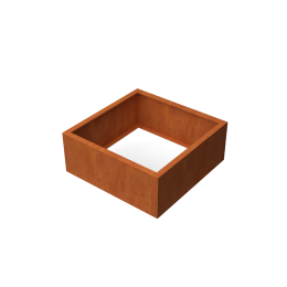 ArtesaRechthoekigeplantenbakcortenstaalL100xB100xH40cmGeroba-Geroba