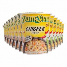 12xYumYumNoodlesSoepCupKip70gr