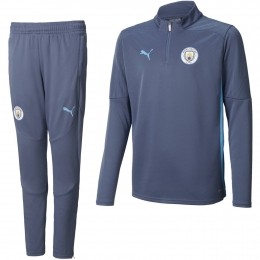 PUMAManchesterCityTrainingspak14-Zip2024-2025KidsDonkerblauwLichtblauw