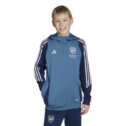 adidasArsenalTrackHoodie2025-2026KidsBlauwDonkerblauwWit