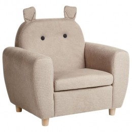 Beliani-MARIBO-Kinderfauteuil-Beige-Stof