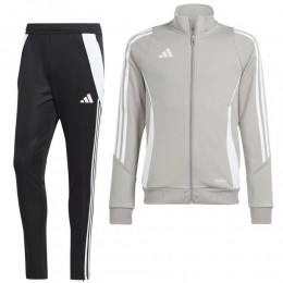 adidasTiro24TrainingspakKidsGrijsZwartWit
