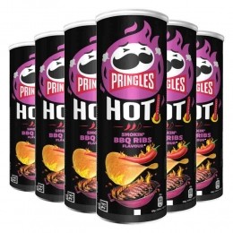 6xPringlesHOTSmokinBBQRibs160gr