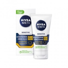 3xNiveaMenMoisturizerSensitiveSPF1575ml