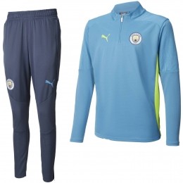 PUMAManchesterCityTrainingspak14-Zip2024-2025LichtblauwGeel