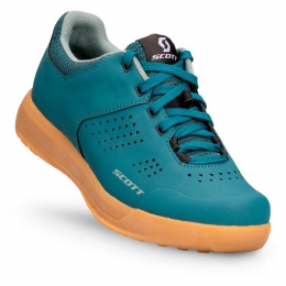 Scott-WomensMTBShr-AlpFlatLaceShoe-Fietsschoenenmaat41turkoois