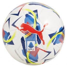 PUMAOrbitaSerieAMSMiniVoetbalMaat1WitBlauwGeel