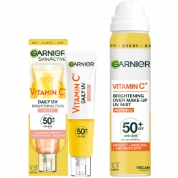 GarnierVitaminCBrighteningSPF50MistGlowFluidSunProtectionBundle