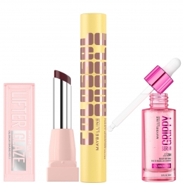 MaybellineViralFavouritesMakeUpBundlewithGrippyPrimerColossalMascaraandLifterGlazeLipBalmVariousShades-CaramelGlow