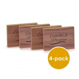 CederhoutLadenblokAntiMot4stuks