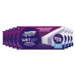 8xSwifferWetJetDweilsysteemNavullingReinigingsdoekjes12stuks