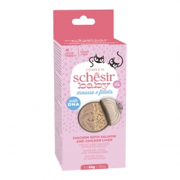 12xSchesirBabyKittenMousseFiletsKipZalmKippenlever3x55gr