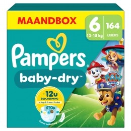 PampersBabyDryLuiersPawPatrolMaat613-18kg164stuks