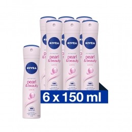 6xNIVEADeodorantSprayPearlBeauty150ml