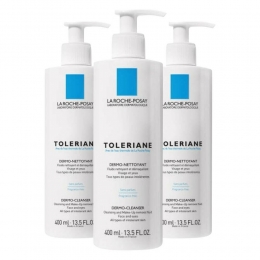 3xLaRochePosayTolerianeReinigingslotion400ml