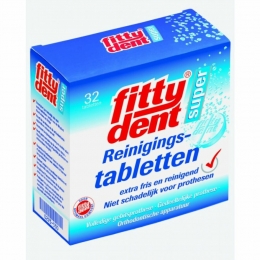4xFittydentReinigingstabletten32stuks