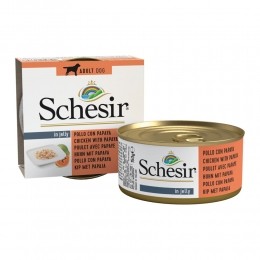 10xSchesirHondenvoerKip-Papaya150gr