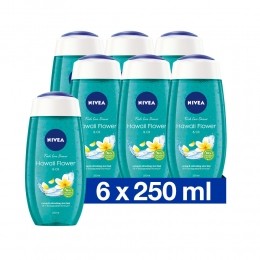 6xNiveaDouchegelHawaiiFlowerOil250ml