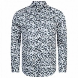TEDBAKERCapuaSmallFloralHerenHemdmetlangemouwen272163-WIT