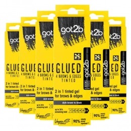 6xGot2bGlued4BrowsEdgesTintedBlack16ml