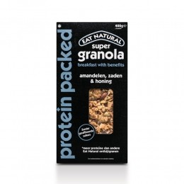 5xEatnaturalSuperGranolaProtenPackedmetAmandelenZadenHoning400gr