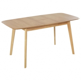 Beliani-MADOX-Uitschuifbareeettafel-Lichthout-120-150x75cm-MDF