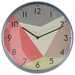 Beliani-DAVOS-Wandklok-Multicolor-Glas