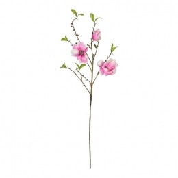 KunstMagnoliaRozemetgroeneblaadjes85cm