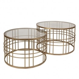 ClayreEefSalontafelSetvan275x4666x41cmGoudkleurig