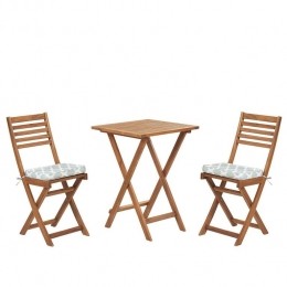 Beliani-FIJI-Bistrosetvoor2-LichtehoutkleurGroen-Acaciahout