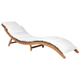 Beliani-LUINO-Ligstoel-Wit-Hout