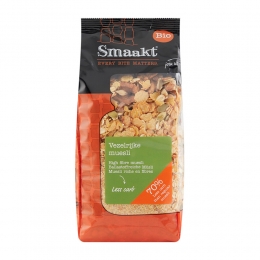 SmaaktLessCarbMuesliVezelrijkBiologisch500gr