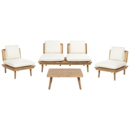 Beliani-ACCADIA-Loungeset-Lichtbeige-Acaciahout