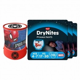 DryNitesLuierbroekjesBoy4-7jaarVoordeelboxSpidermanLedProjectorLampPakket