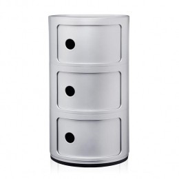 KartellComponibiliKast-3Modules-Zilver