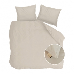 WalraVintageSatinDekbedovertrek200x220cm-Zand