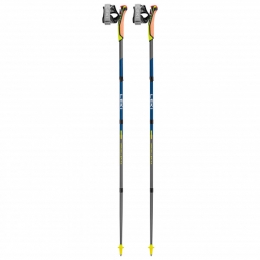 Leki-TravellerFXOneCarbon-Nordicwalkingstokkenmaat130cmgrijsgeel