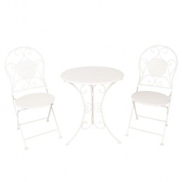 ClayreEefBistrosetBistrotafelBistrostoel3-delig60x70Wit
