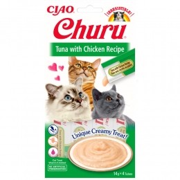 CiaoKattensnackChuruTonijn-Kip60gr