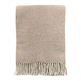 MalagoonBeigeStructureRecycledWoolPlaid125x150cm