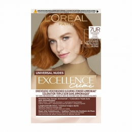 2xLOralExcellenceCrmeUniversalNudesPermanenteHaarkleuring7URUniverseelKoper