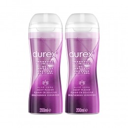 2xDurexMassageglijmiddel2In1AloVera200ml