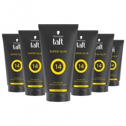 6xTaftMenPowerGelSuperGlueHold14150ml