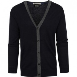 SweaterScotchampSodaVestWolBlendNavy